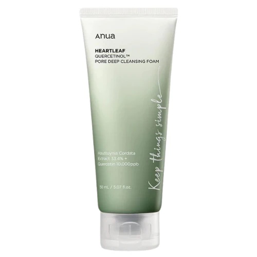 Anua heartleaf Quercetinol cleansing foam