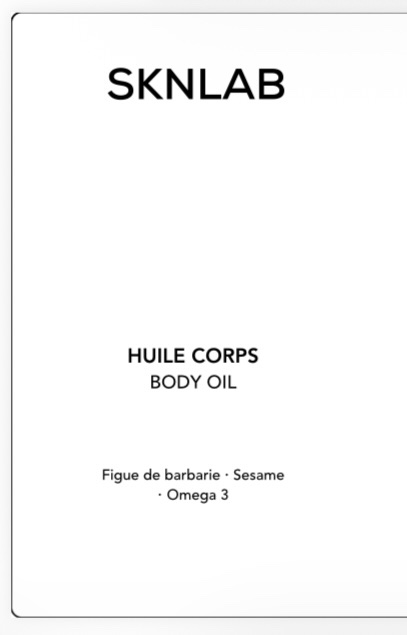 SKNLAB HUILE ELIXIR SUBLIMATRICE