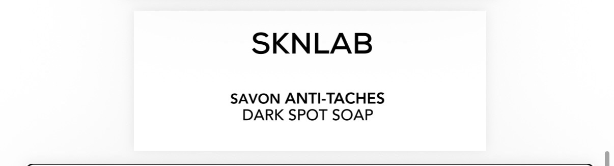 SKNLAB SAVON ANTI TÂCHE